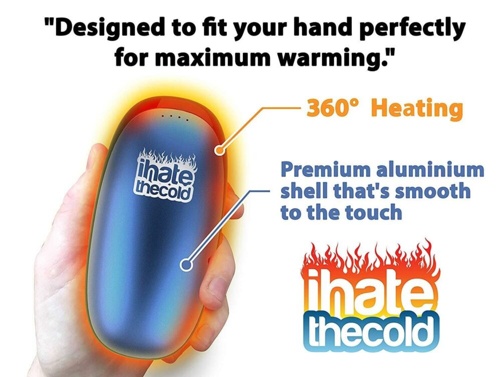 iHateTheCold Perfect Hand Warmer - Blue - ihatethecold.com